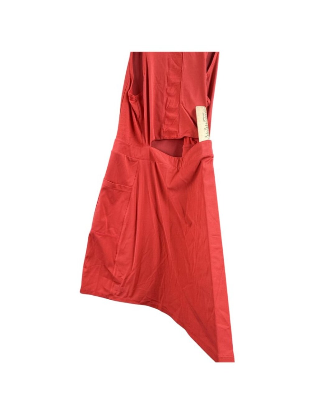 Smartwool Dress Womens Large Red Sleeveless Tank Swing Travel Pockets A-Line - Picture 6 of 16
